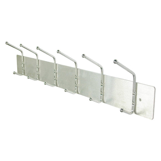 Zoro Select 45ng76 Coat Rack,Silver,3-3/4 D,36 W